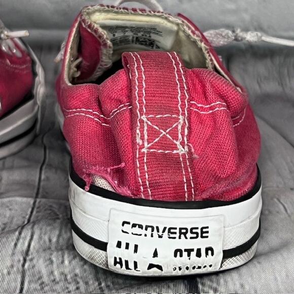 Converse Women's All Star Chuck Taylor Shoreline Low Red Slip On Shoes Size 9 - Picture 6 of 6